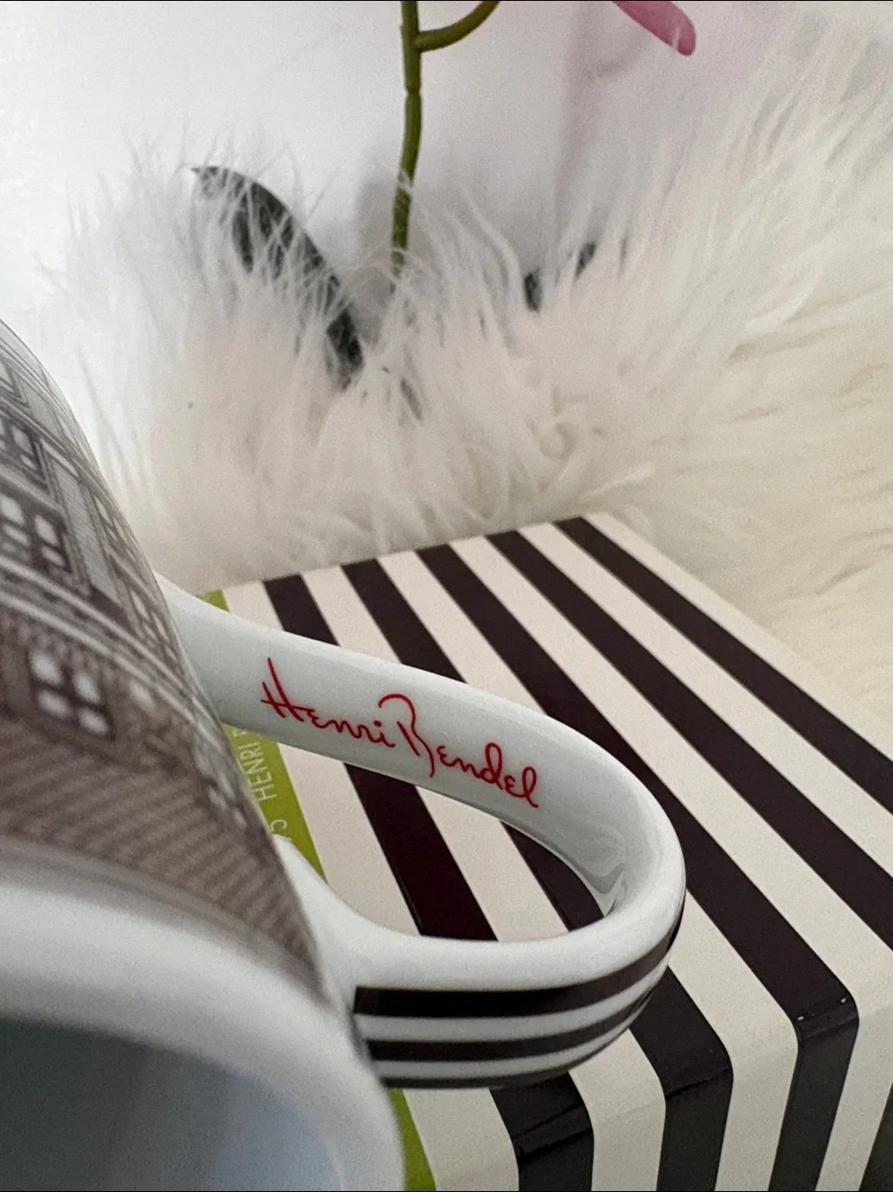 Henri Bendel Limited Edition 120th Anniversary Mug & Tissue Paper